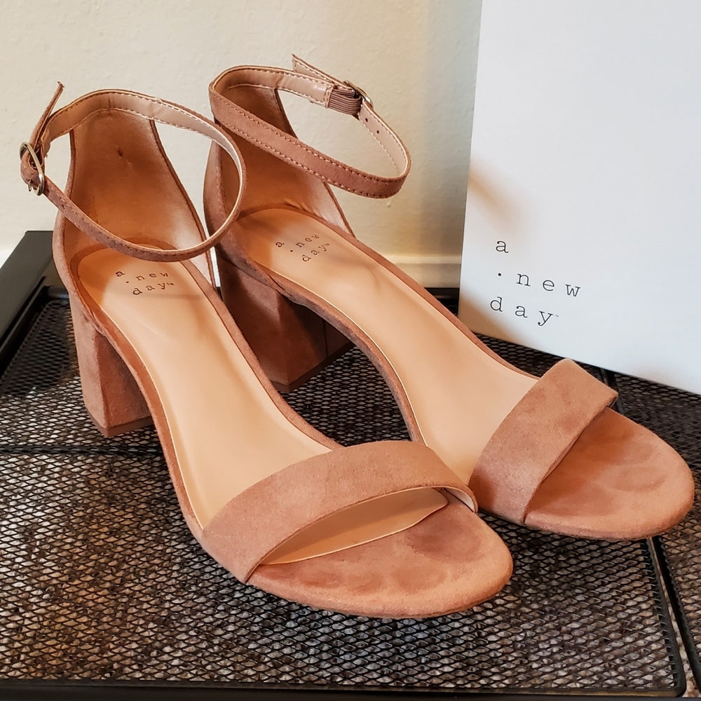 A New Day Suede Block Heels